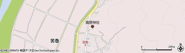高野神社周辺の地図