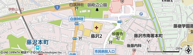 ピーコックストア藤沢トレアージュ白旗店周辺の地図