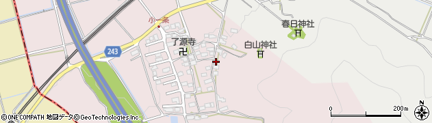 滋賀県長浜市小一条町周辺の地図