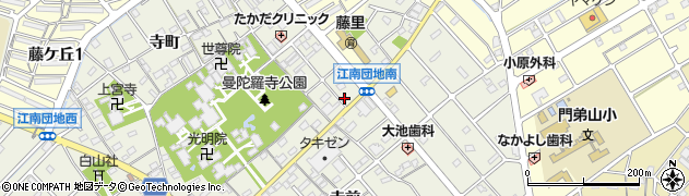 愛知県江南市前飛保町寺町239周辺の地図