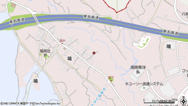 〒259-0157 神奈川県足柄上郡中井町境の地図