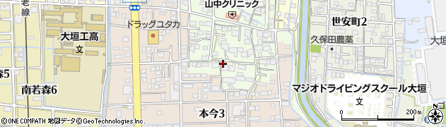 岐阜県大垣市本今町996周辺の地図