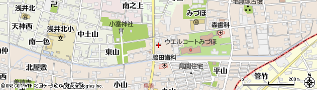 愛知県一宮市浅井町尾関同者155周辺の地図