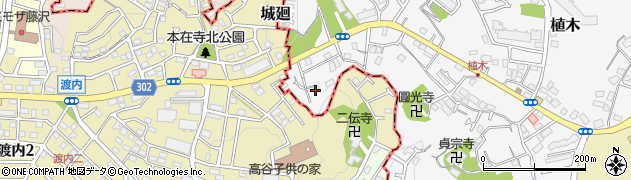 神奈川県鎌倉市植木501-8周辺の地図