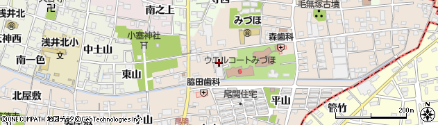 愛知県一宮市浅井町尾関同者160周辺の地図