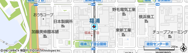 福浦駅周辺の地図