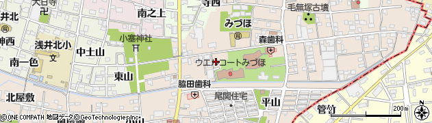 愛知県一宮市浅井町尾関同者162周辺の地図