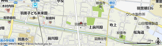 愛知県犬山市羽黒上前川原25周辺の地図