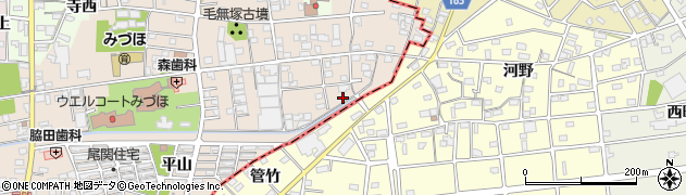 愛知県一宮市浅井町尾関同者207周辺の地図