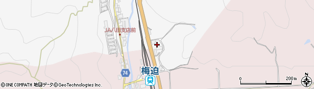 京都府綾部市上杉町（石子）周辺の地図