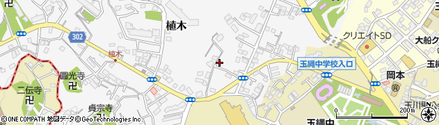 神奈川県鎌倉市植木270周辺の地図