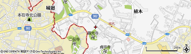 神奈川県鎌倉市植木544周辺の地図