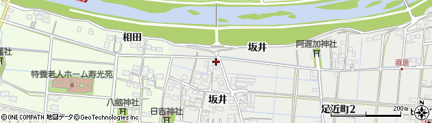 岐阜県羽島市足近町坂井78周辺の地図