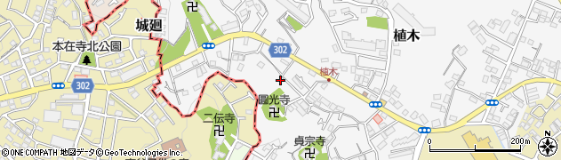 神奈川県鎌倉市植木543周辺の地図