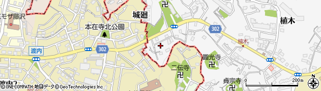 神奈川県鎌倉市植木501-112周辺の地図