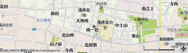 愛知県一宮市浅井町大野（南一色）周辺の地図