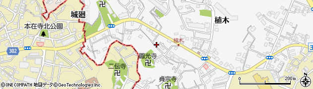 神奈川県鎌倉市植木533周辺の地図