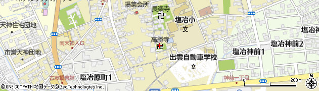高勝寺周辺の地図