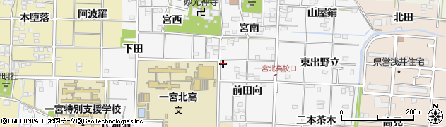 愛知県一宮市笹野前田向1周辺の地図