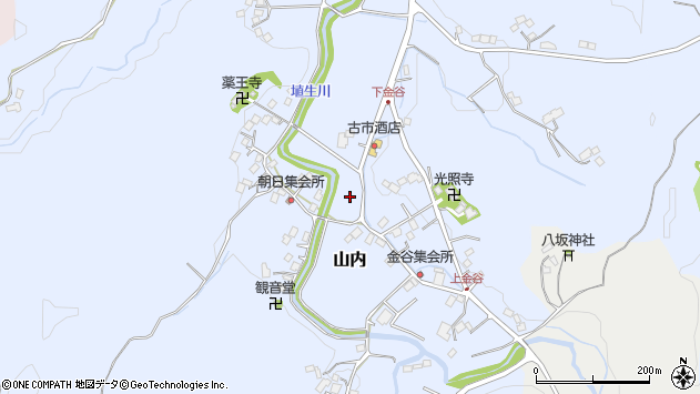 〒297-0153 千葉県長生郡長南町山内の地図