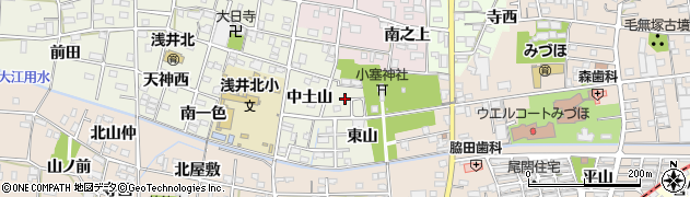 愛知県一宮市浅井町大野東山12周辺の地図