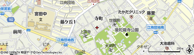 愛知県江南市前飛保町寺町131周辺の地図