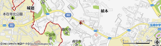 神奈川県鎌倉市植木448周辺の地図