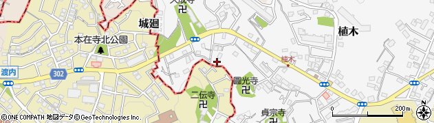 神奈川県鎌倉市植木501-99周辺の地図