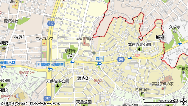 〒251-0011 神奈川県藤沢市渡内の地図