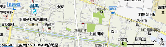 愛知県犬山市羽黒上前川原32周辺の地図