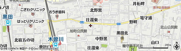 愛知県一宮市木曽川町黒田往還東31周辺の地図