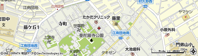 愛知県江南市前飛保町寺町211周辺の地図