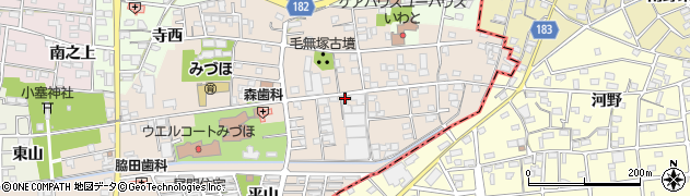 愛知県一宮市浅井町尾関同者168周辺の地図