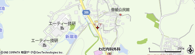 竹ノ下周辺の地図