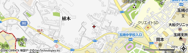 神奈川県鎌倉市植木219周辺の地図