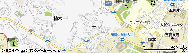 神奈川県鎌倉市植木168周辺の地図