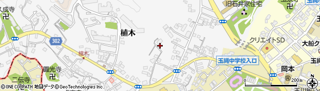 神奈川県鎌倉市植木217周辺の地図