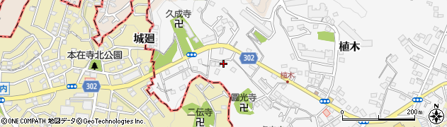 神奈川県鎌倉市植木501-83周辺の地図