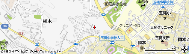 神奈川県鎌倉市植木164周辺の地図