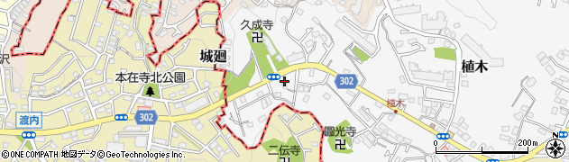 神奈川県鎌倉市植木501-73周辺の地図
