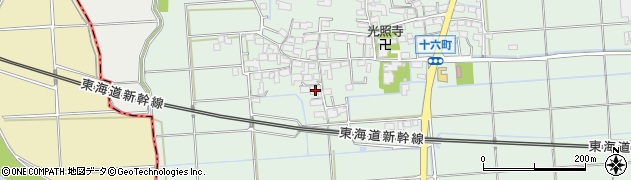 岐阜県大垣市十六町113周辺の地図