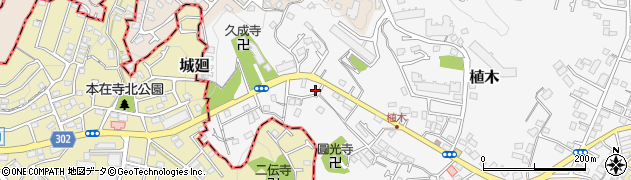 神奈川県鎌倉市植木501-74周辺の地図