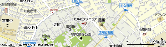 愛知県江南市前飛保町寺町215周辺の地図