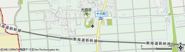 岐阜県大垣市十六町203周辺の地図