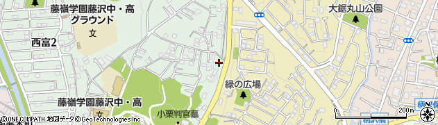 神奈川県藤沢市西富440周辺の地図