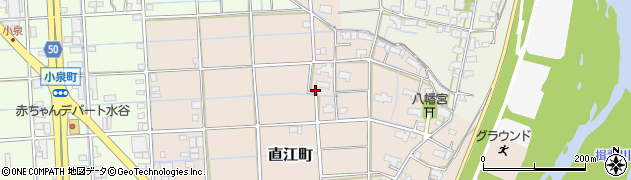 岐阜県大垣市直江町88周辺の地図