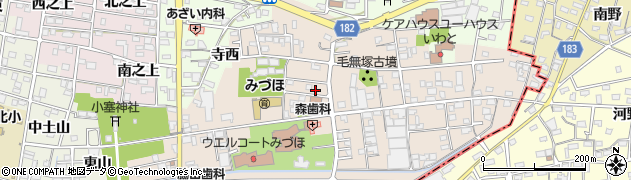 愛知県一宮市浅井町尾関同者117周辺の地図