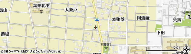 愛知県一宮市光明寺古屋敷26周辺の地図