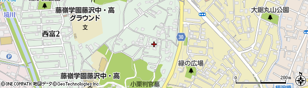 神奈川県藤沢市西富414周辺の地図