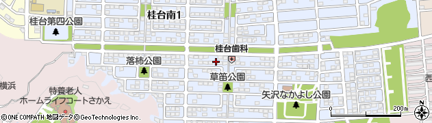 神奈川県横浜市栄区桂台南周辺の地図
